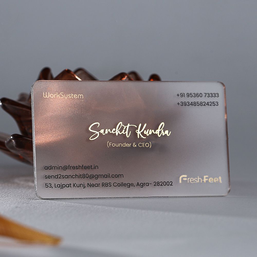 Transparent Plastic Card