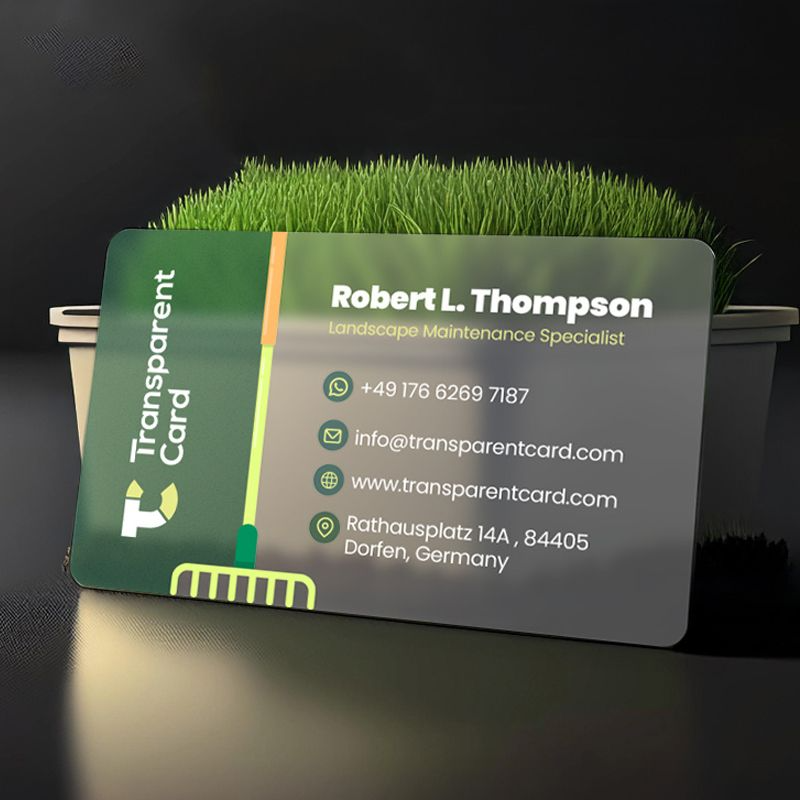 Transparent Plastic Card