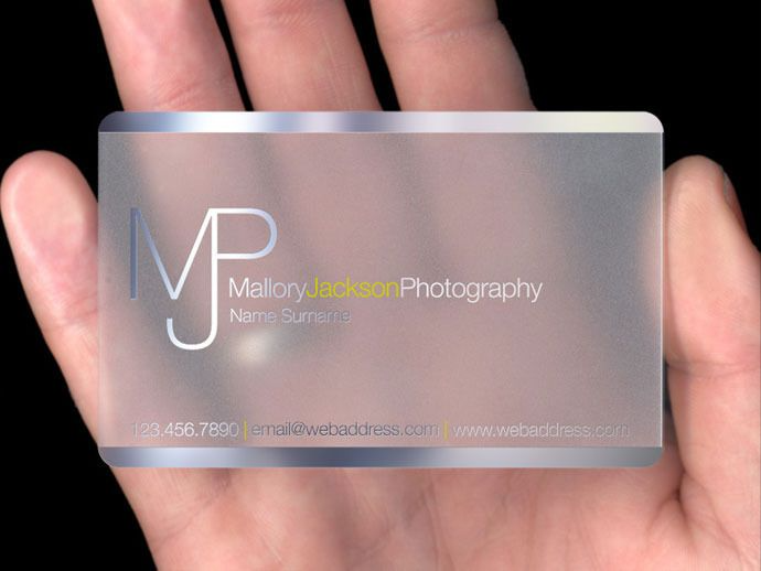 Transparent Plastic Card